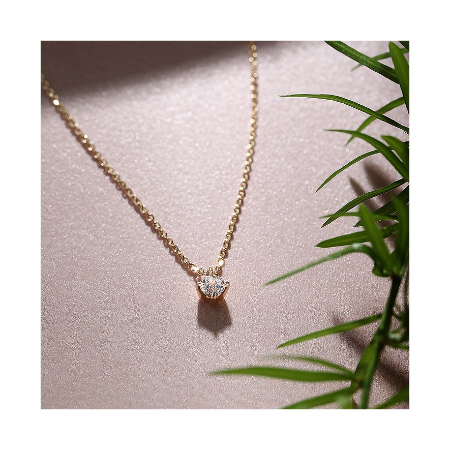Live Diamond Halsschmuck aus 375 Gelbgold mit Diamant.