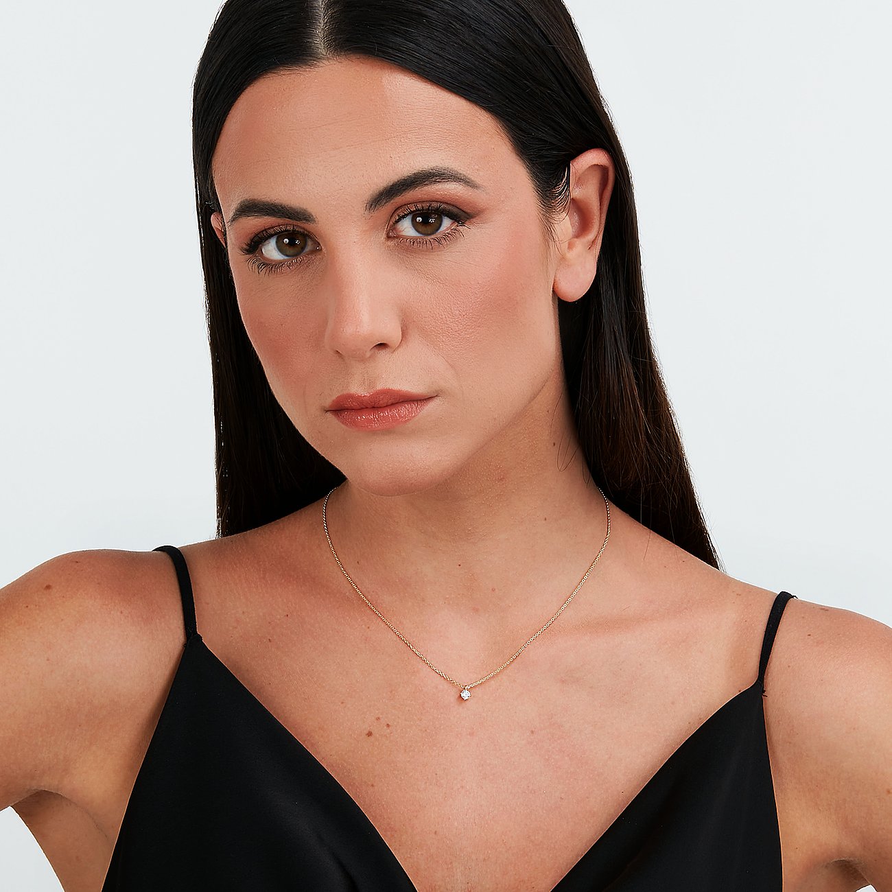 Live Diamond Kette aus 375 Gelbgold mit Diamant.