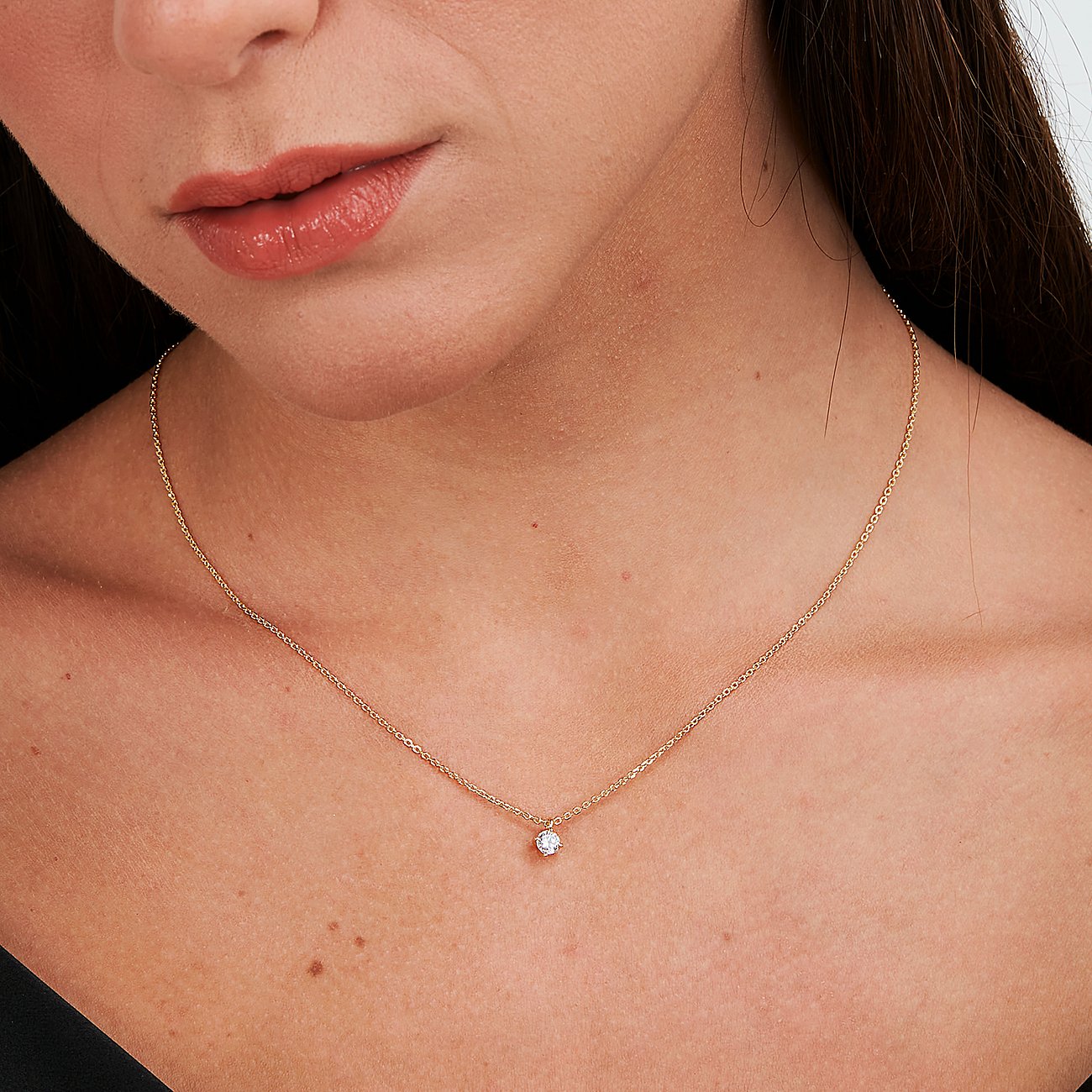 Live Diamond Halsschmuck aus 375 Gelbgold mit Diamant.