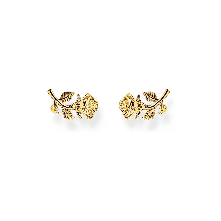 Thomas Sabo Ohrstecker, Damen, 925er Silber, gold