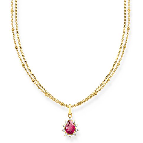 Thomas Sabo ketting van 925 sterling zilver met zirkonia.