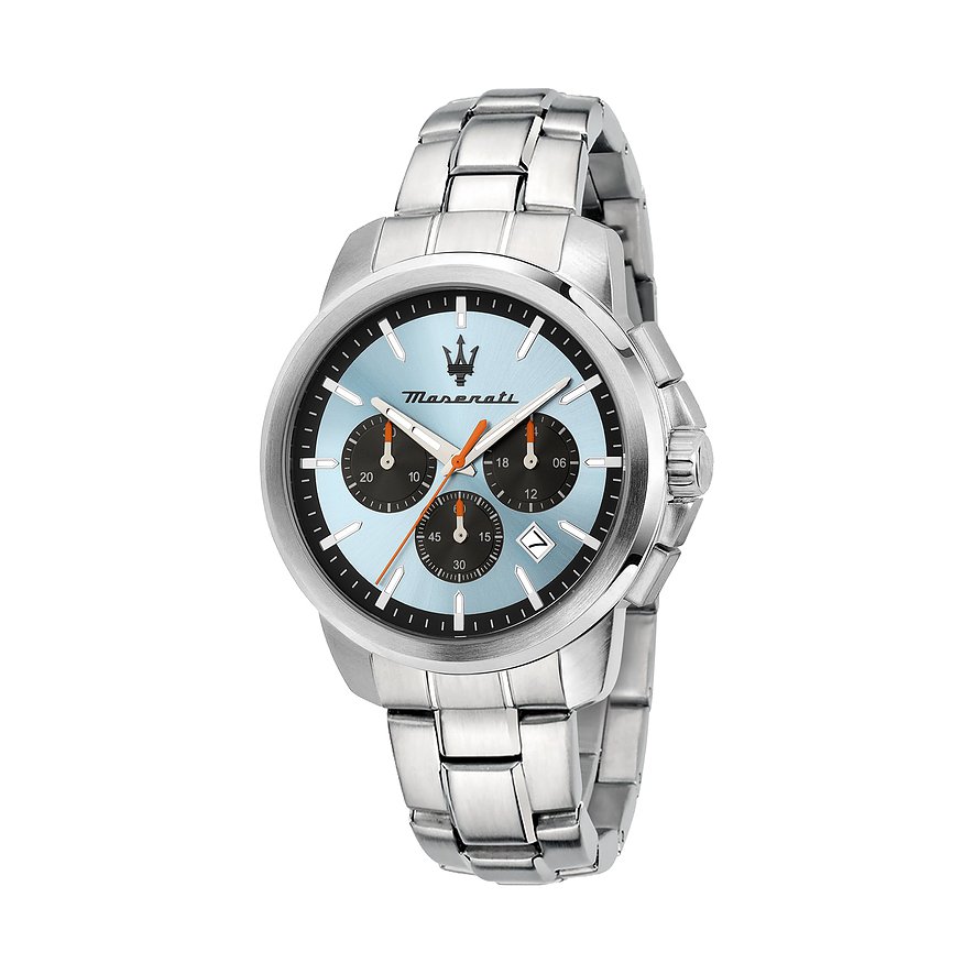 Maserati Herrenuhr Successo R8873621044, Herren, Edelstahl, Armband: Edelstahl, Quarz, analog