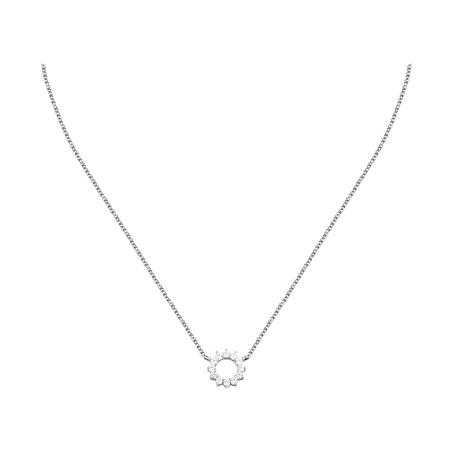 Morellato ketting van 925 gerecycled zilver met zirkonia.