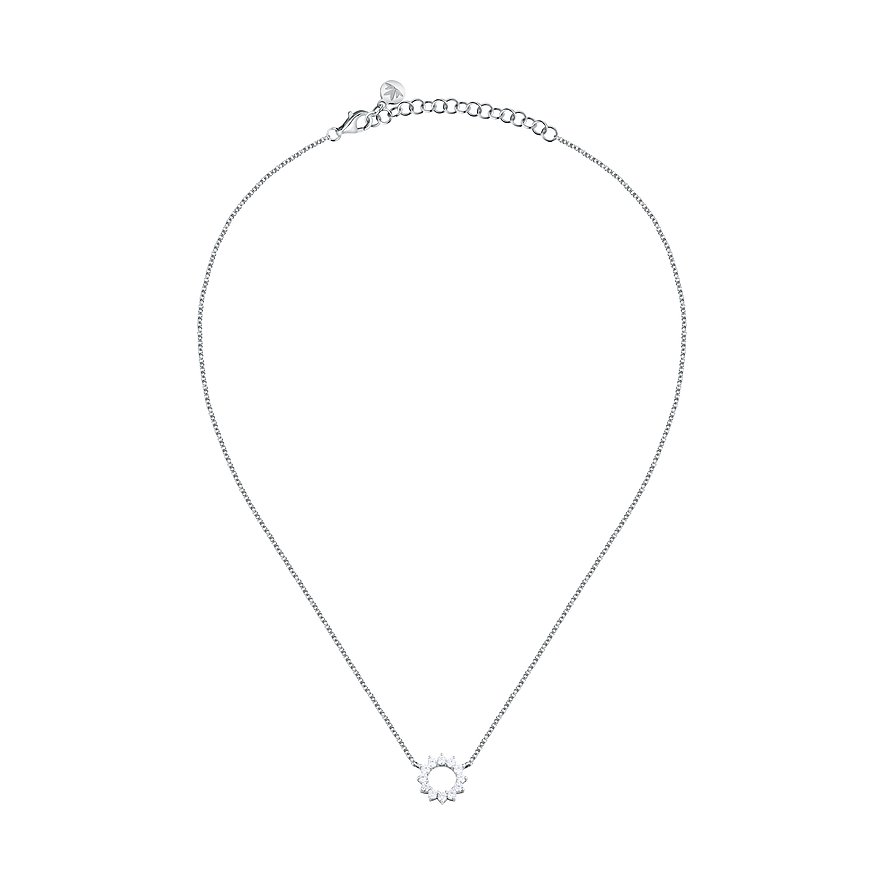 Morellato ketting van 925 gerecycled zilver met zirkonia.