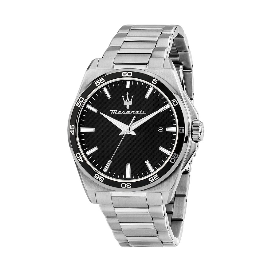 Maserati Herrenuhr Velocita R8853152002, Herren, Edelstahl, Armband: Edelstahl, Quarz, analog