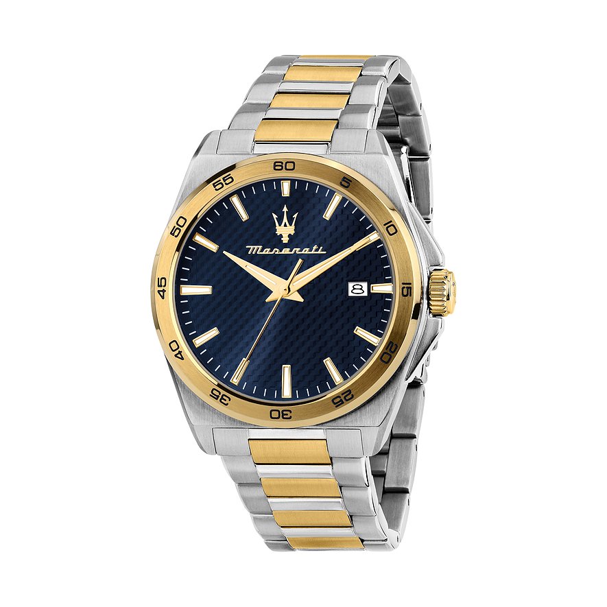 Maserati Herrenuhr Velocita R8853152001, Herren, Edelstahl, Armband: Edelstahl, Quarz, analog