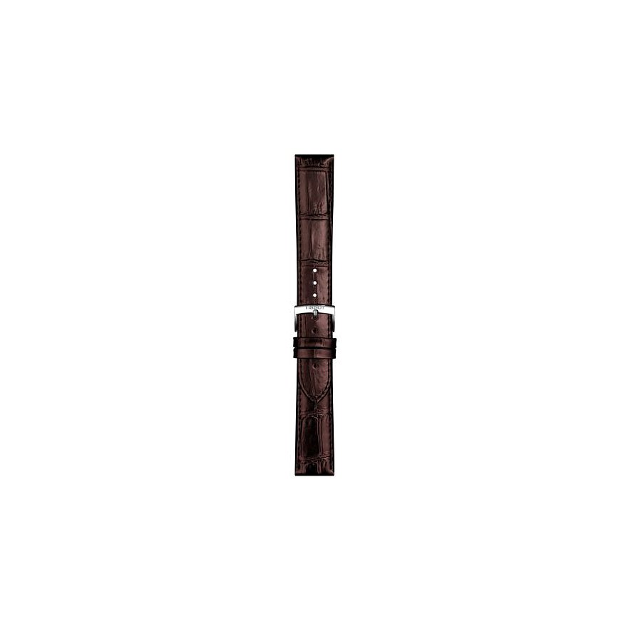 Tissot Lederband T852043013, Unisex, Edelstahl, Armband: Leder