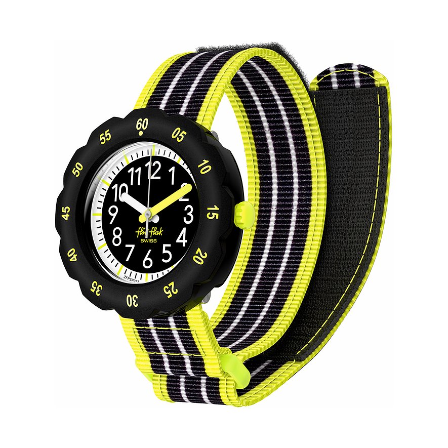 Flik Flak Kinderuhr 2410 FLIK LOOP IT! FPSP073, Jungen, Kunststoff, Armband: Textil, Quarz, analog
