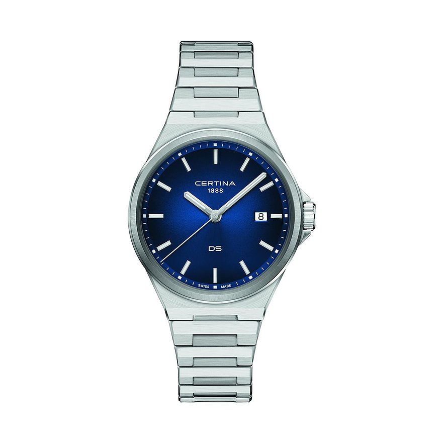Certina Herrenuhr DS-7 Quartz C0434101104100, Herren, Edelstahl, Armband: Edelstahl, Automatik, analog