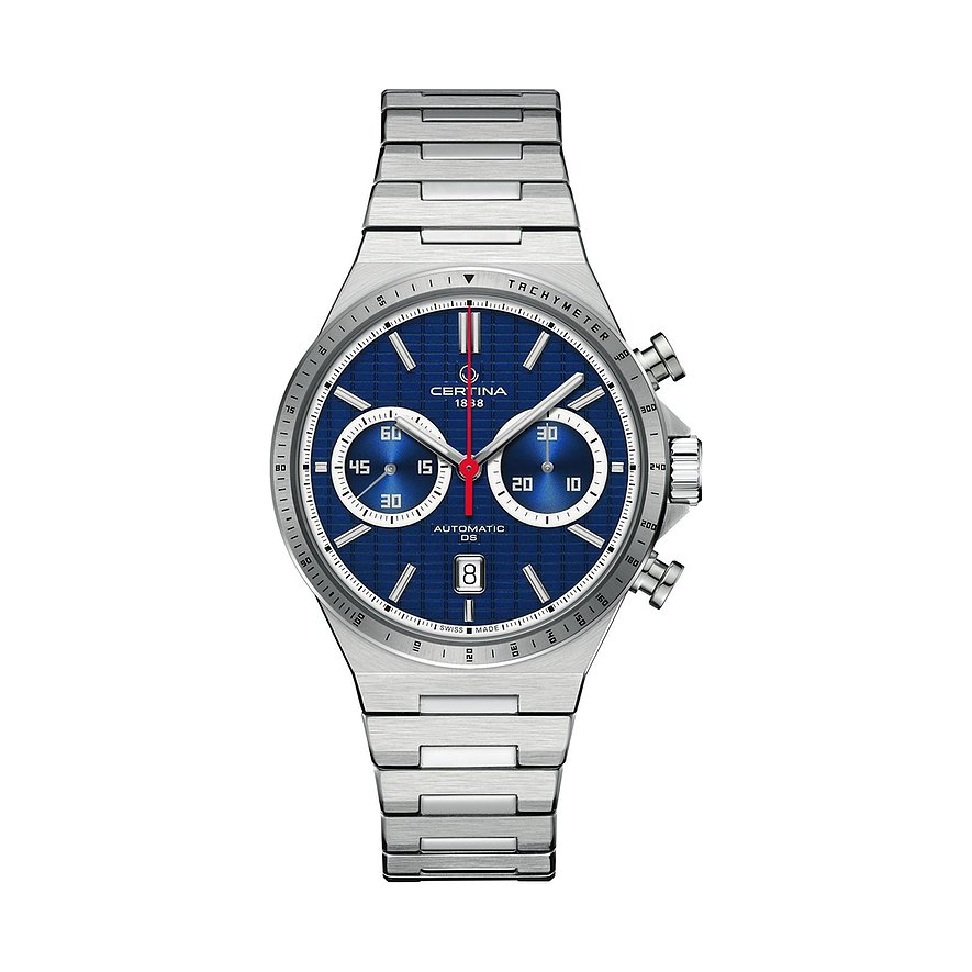 Certina Chronograph DS-7 Chronograph C0434271104100, Herren, Edelstahl, Armband: Edelstahl, Quarz, analog