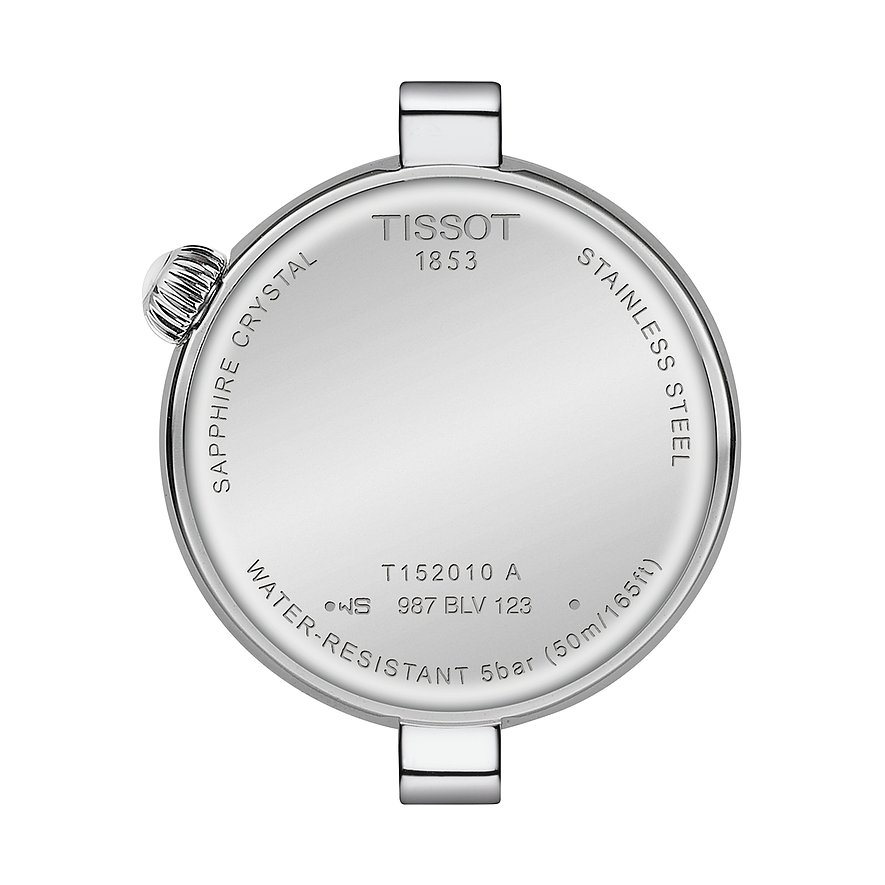 Tissot Damenuhr aus Edelstahl mit Diamant.
