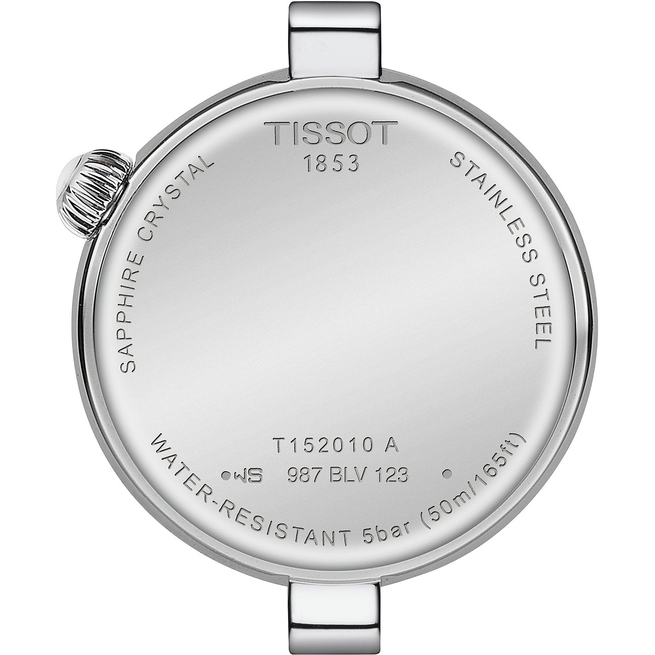 Tissot Damenuhr aus Edelstahl mit Diamant.