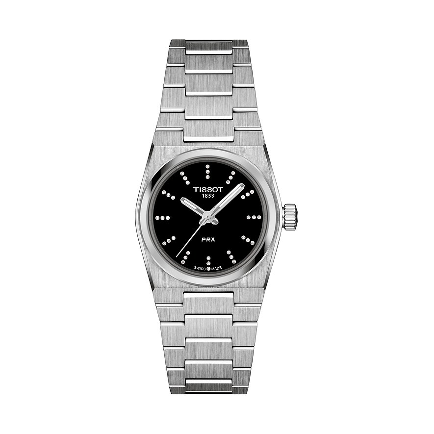 Tissot Damenuhr PRX Quartz T1370101105600, Damen, Edelstahl, Armband: Edelstahl, Quarz, analog