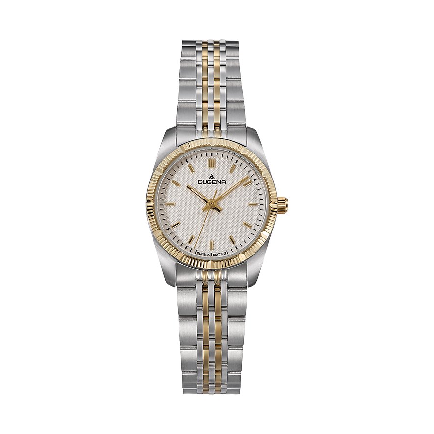 Dugena Damenuhr Paris 4461162, Damen, Edelstahl, Armband: Edelstahl, Quarz, analog