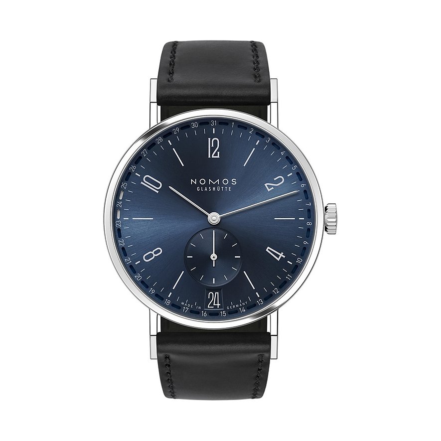 Nomos Glashütte Unisexuhr Tangente 2date blau 136