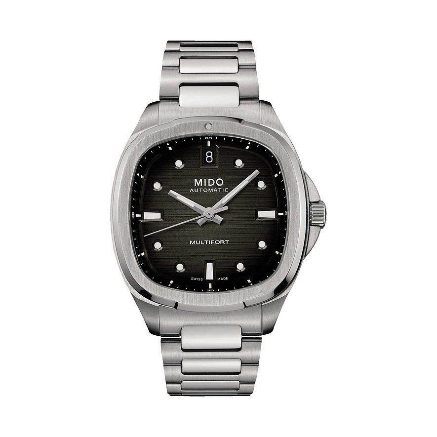 Mido Damenuhr Multifort TV 35 M0493071108100, Damen, Edelstahl, Armband: Edelstahl, Automatik, analog