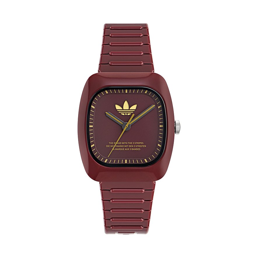 Adidas Unisexuhr AOSY24028, Unisex, Keramik, Armband: Kunststoff, recycelt, analog