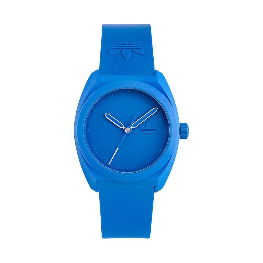 Adidas Unisexuhr AOST24052, Unisex, Keramik, Armband: Kunststoff, recycelt, analog