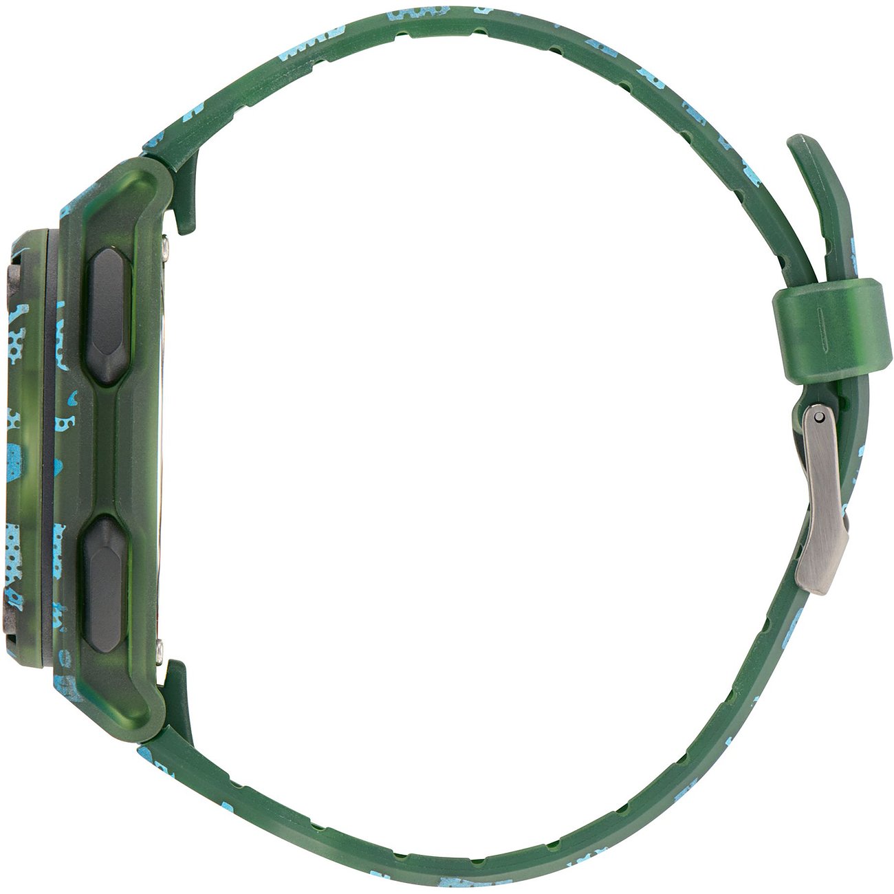 Adidas Herrenuhr mit Resin-Gehäuse, analoge Anzeige und Camouflage-Muster.