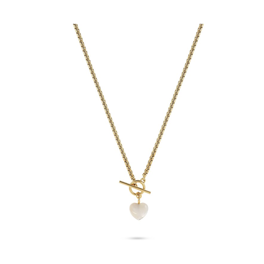 GMK Collection Kette, Muschelkern, Damen, Edelstahl, Perle, gelbgold