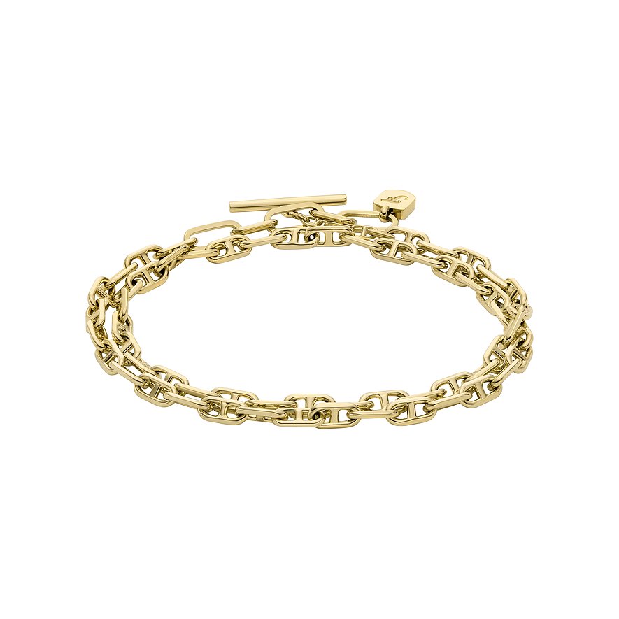 Fossil Armband HERITAGE, Damen, Edelstahl, Metall, gold