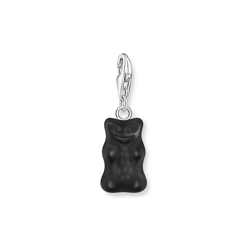 Thomas Sabo Charm, Damen, 925er Silber, schwarz