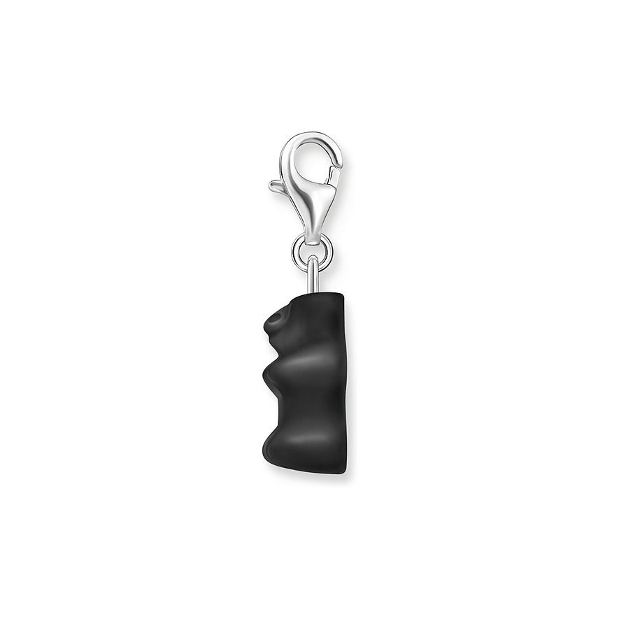 Thomas Sabo Anhänger aus 925er Silber, schwarz.