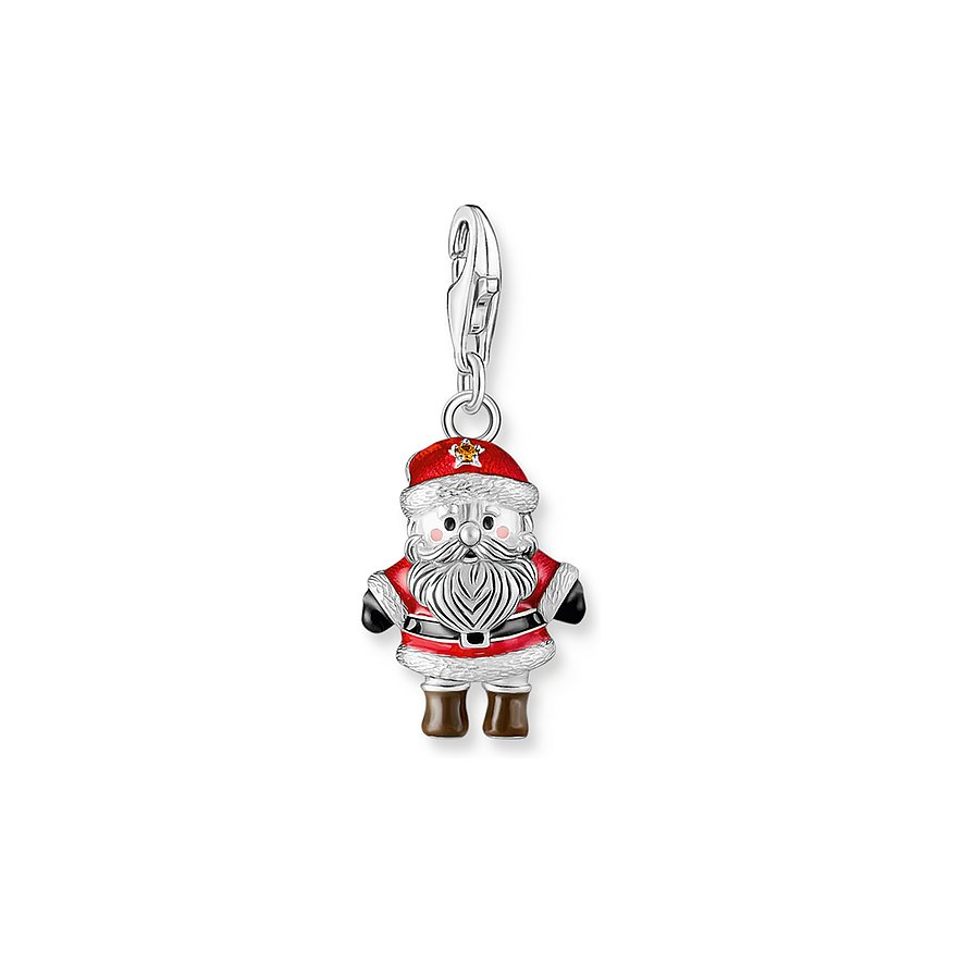 Thomas Sabo Charm, Zirkonia, Damen, 925er Silber, Emaille, mehrfarbig