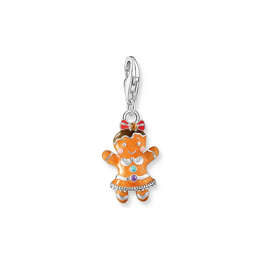 Thomas Sabo Charm, Zirkonia, Damen, 925er Silber, Emaille, mehrfarbig