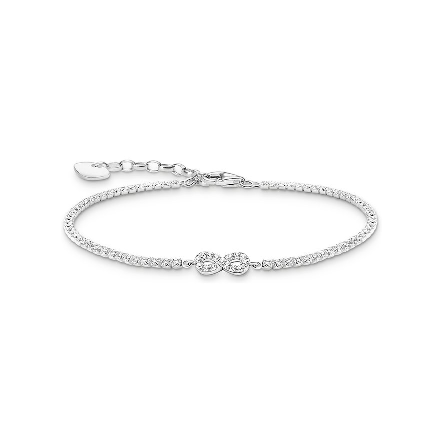 Thomas Sabo Armband, Zirkonia, Damen, 925er Silber, weiß