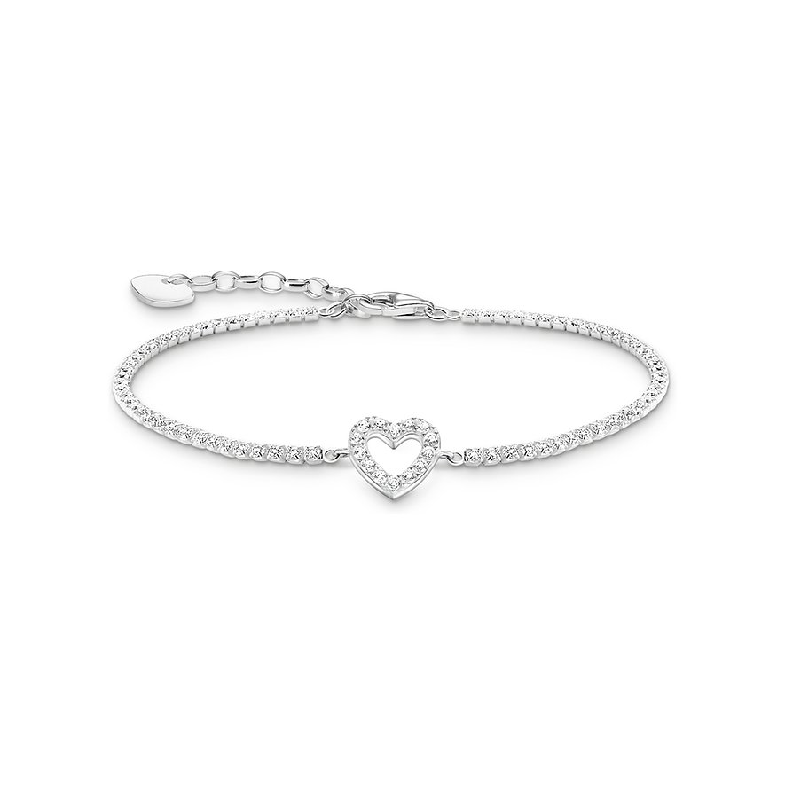 Thomas Sabo Armband Zirkonia, Damen, 925er Silber, weiß