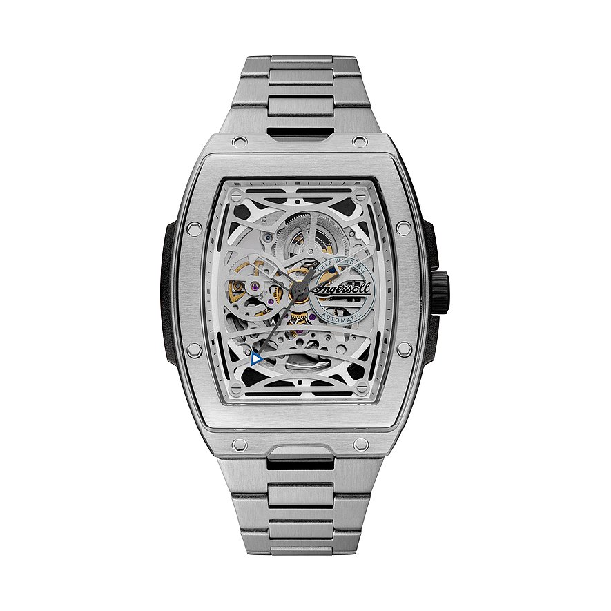 Ingersoll Herrenuhr The Challenger I12310, Herren, Edelstahl, Armband: Edelstahl, Automatik, analog
