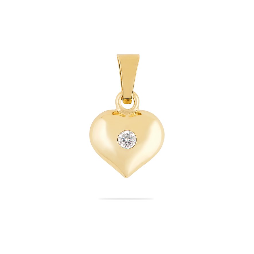 FAVS Anhänger Zirkonia, synthetisch, Damen, 375er Gelbgold, gelbgold