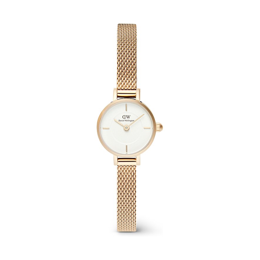 Daniel Wellington Damenuhr Petite Mini DW.DW00100745, Damen, Edelstahl, Armband: Edelstahl, Quarz, analog