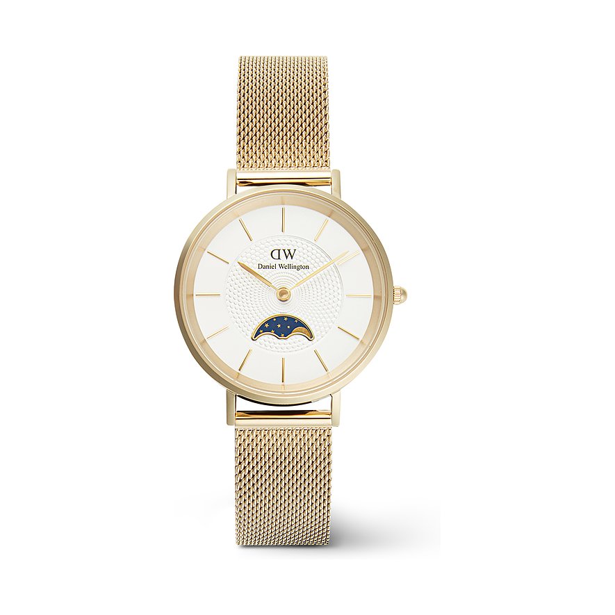 Daniel Wellington Damenuhr Lune DW.DW00100771, Damen, Edelstahl, Armband: Edelstahl, Quarz, analog