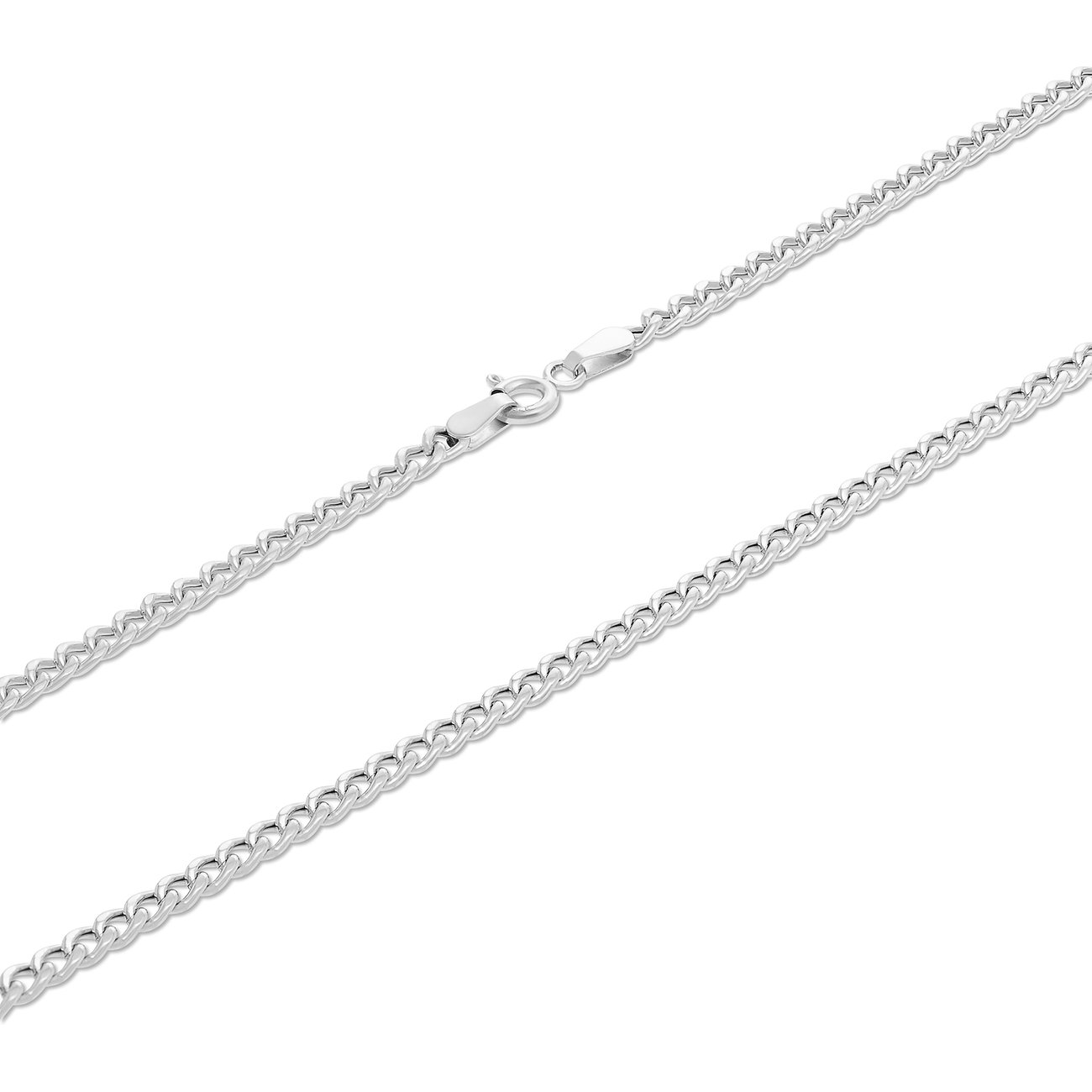 FAVS Halsschmuck aus 375 Weißgold mit Figaro-Kettengliedern.