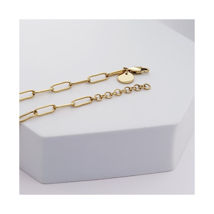 Bracelet GMK Collection en acier inoxydable avec cristaux, bracelet à maillons avec plaque à graver.