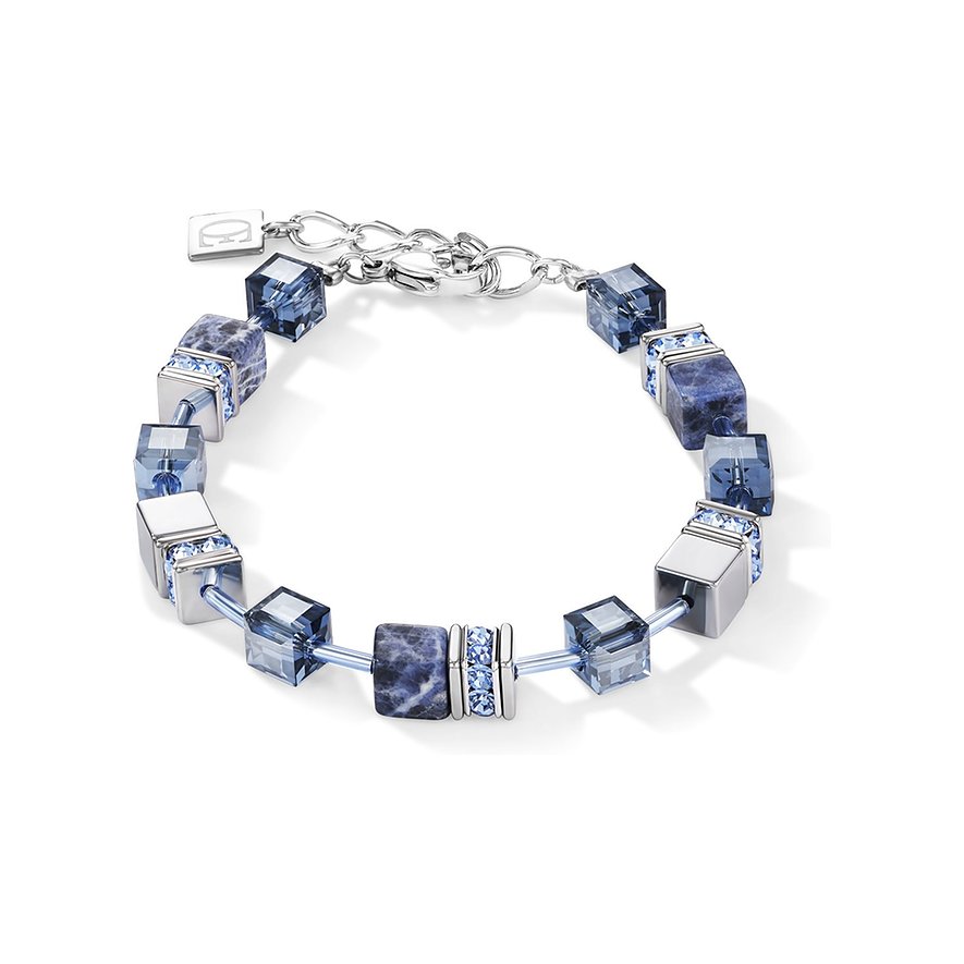 2. Chance - Coeur de Lion Armband 4017/30-0700, Sodalith, Damen, Edelstahl, blau