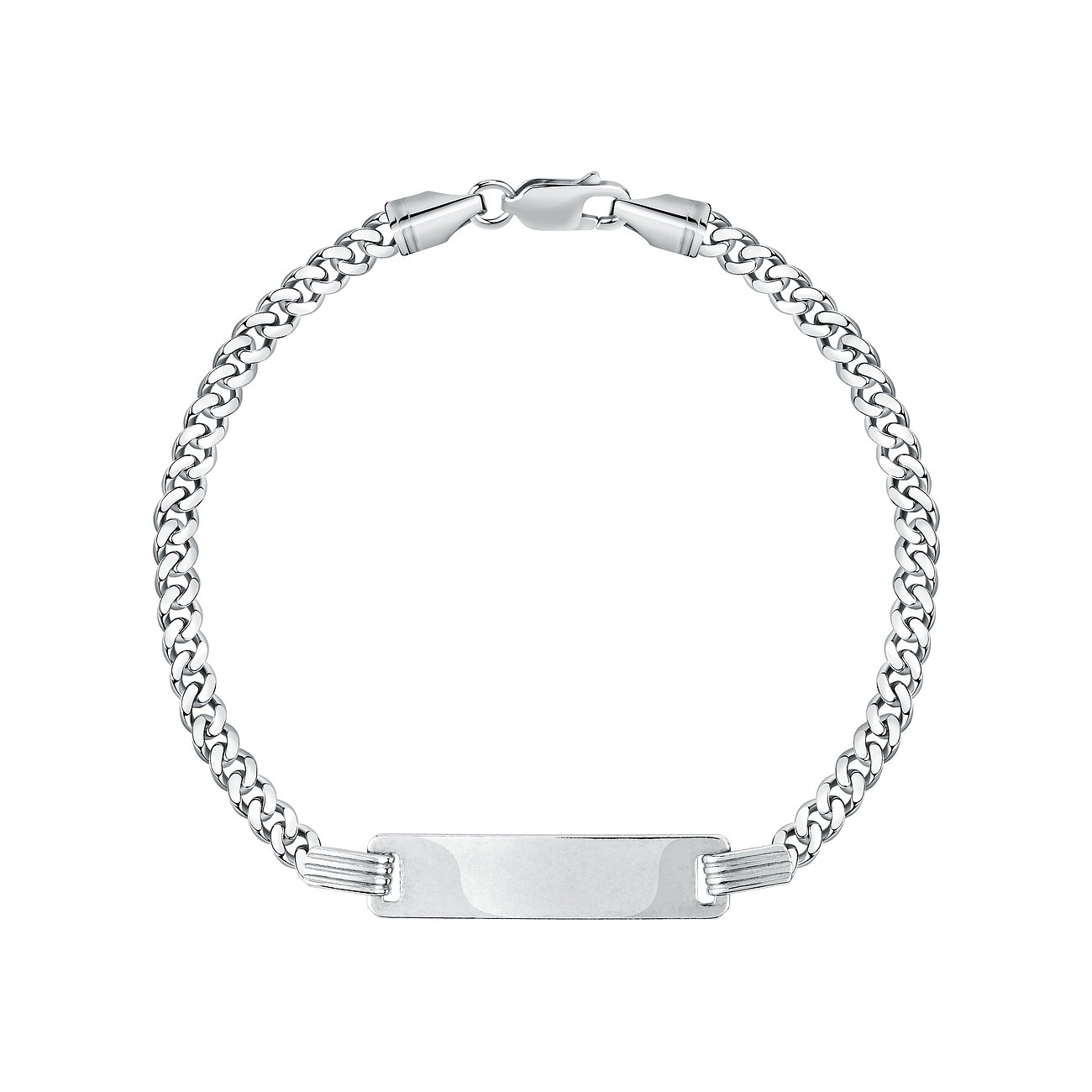 CHRIST Armband aus 925er recyceltem Silber mit Gravurplatte.