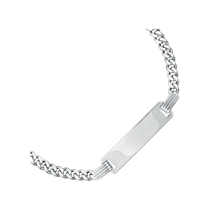 CHRIST Armband aus recyceltem 925er Silber mit flachen Gliedern.