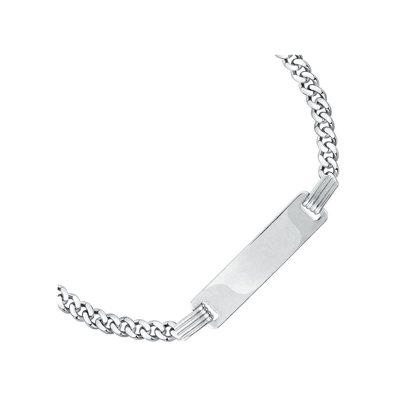 CHRIST Armband aus recyceltem 925er Silber mit flachen Gliedern.