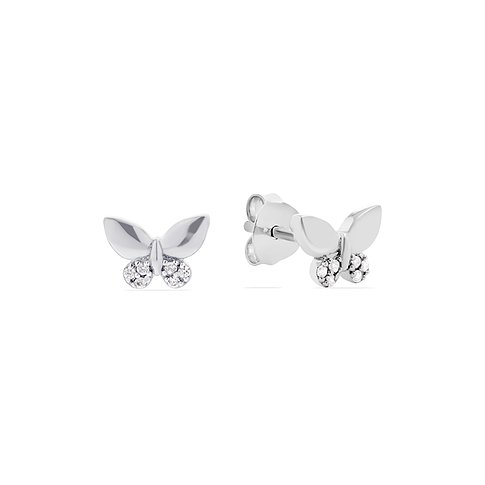 Orecchini a lobo FAVS in argento 925 con zircone cubico.
