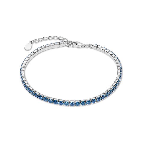 CHRIST Armband aus 925er Silber mit blauen Zirkonia.