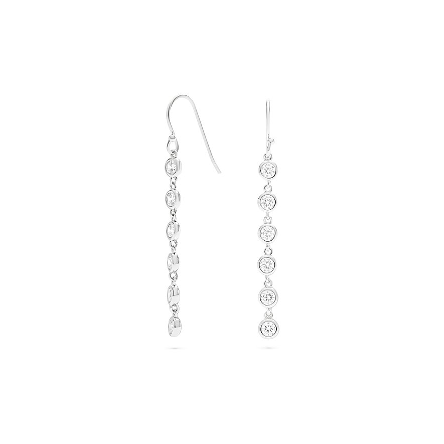 FAVS örhängen i 925 silver med kubisk zirkonia.