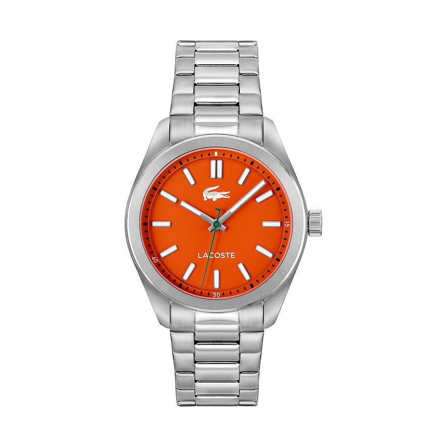 Lacoste Herrenuhr Monceau 2011353, Herren, Edelstahl, Armband: Edelstahl, Quarz, analog