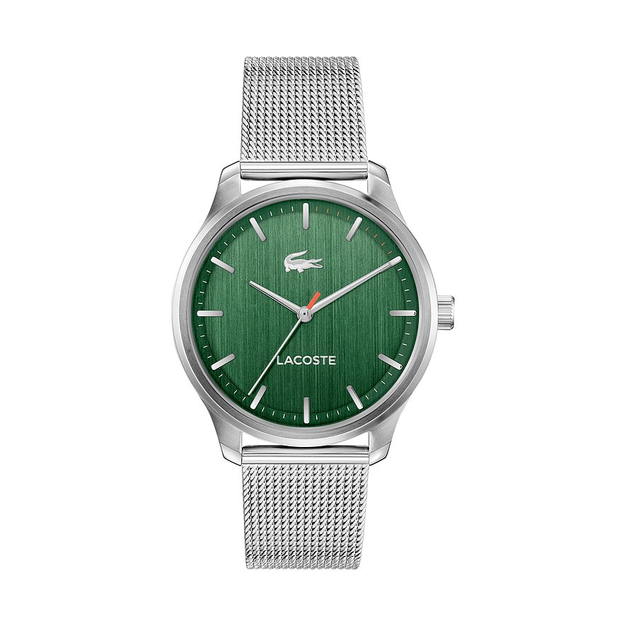 Lacoste Herrenuhr Lisbon 2011374, Herren, Edelstahl, Armband: Edelstahl, Quarz, analog