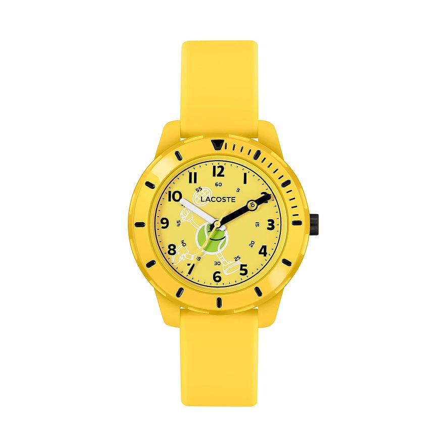 Lacoste Kinderuhr Mini Tennis 2030060, Mädchen, Jungen, Kunststoff, Edelstahl, Armband: Silikon, Quarz, analog