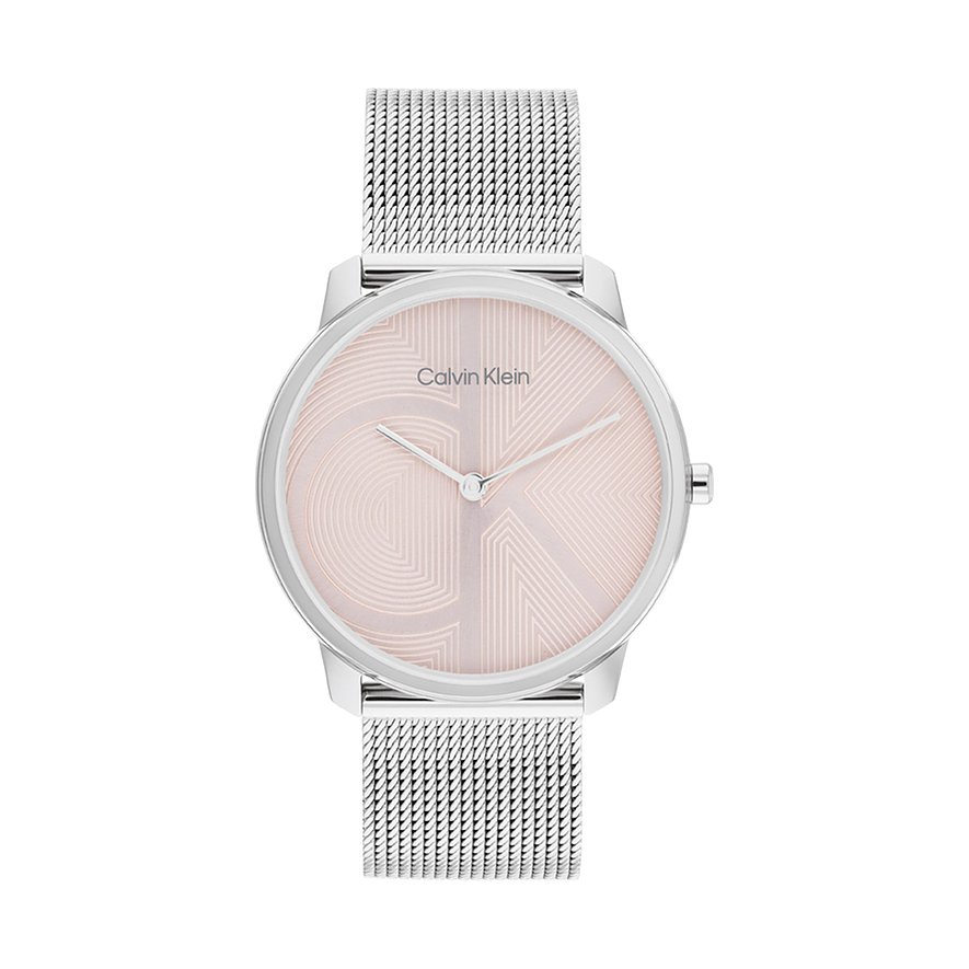 Calvin Klein Damenuhr Ck Iconic 25300015, Damen, Edelstahl, Armband: Edelstahl, Quarz