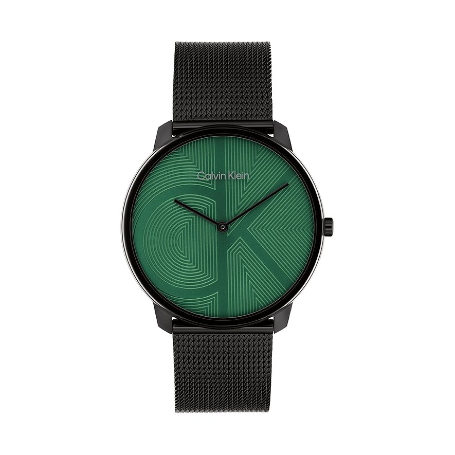 Calvin Klein Herrenuhr Ck Iconic 25300013, Herren, Edelstahl, Armband: Edelstahl, Quarz