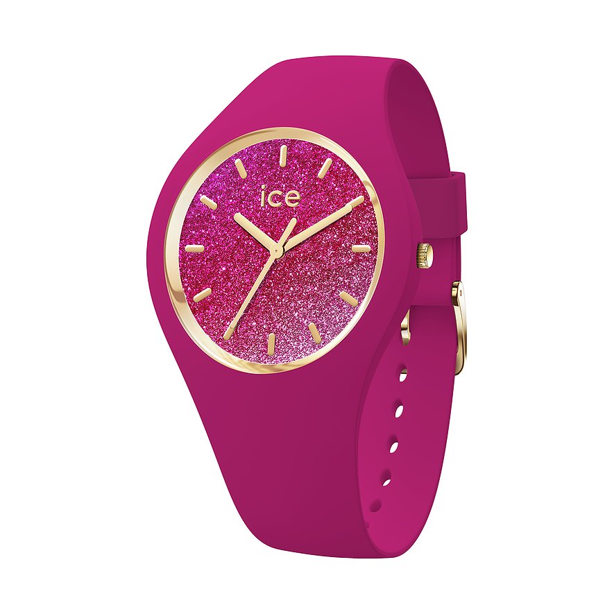 ICE Watch Damenuhr ice 022575, Damen, Edelstahl, Armband: Silikon, Quarz, analog